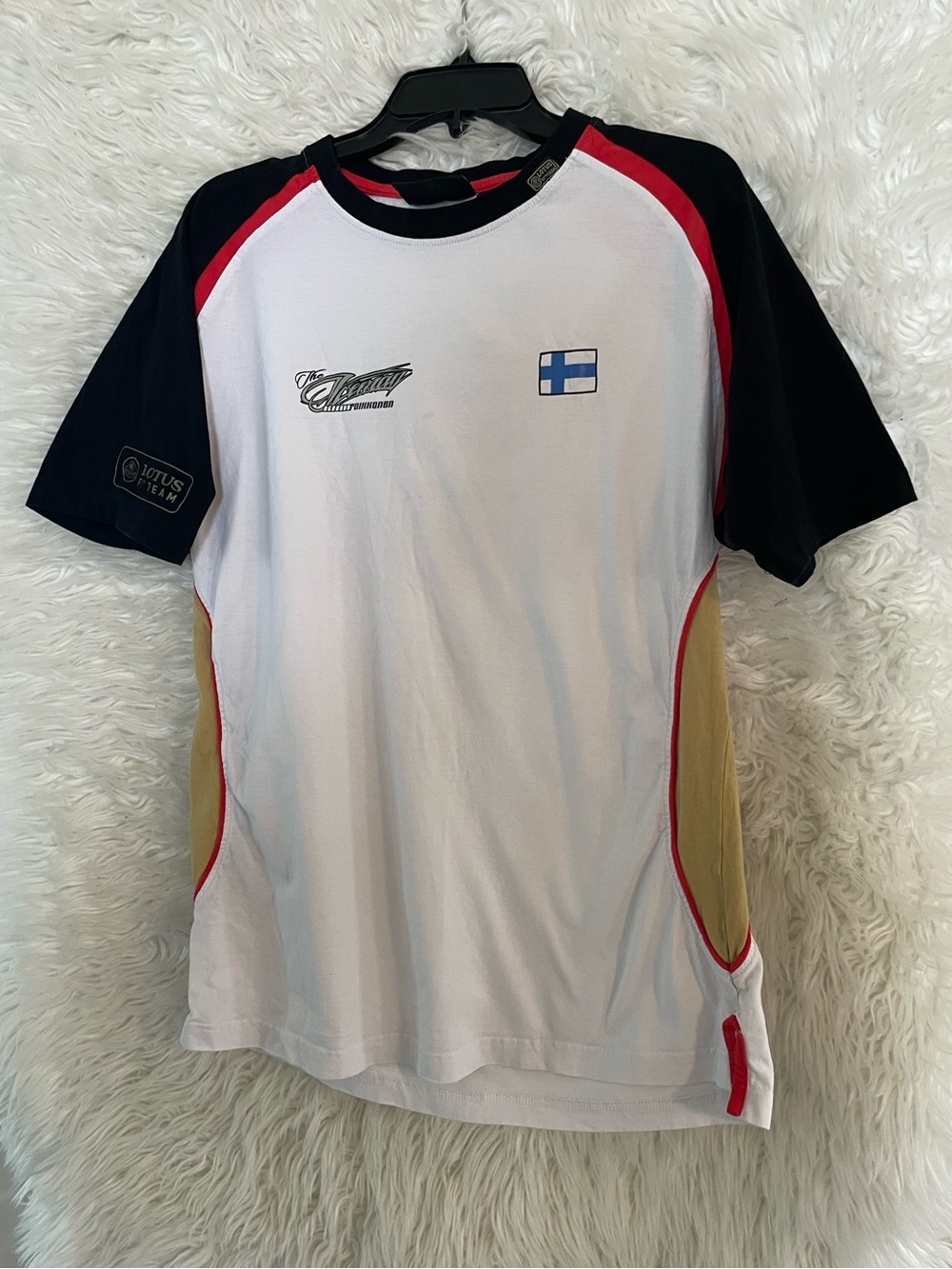 Lotus F1 Team Men's Kimi Raikkonen Iceman Short Sleeve T-Shirt  size XL